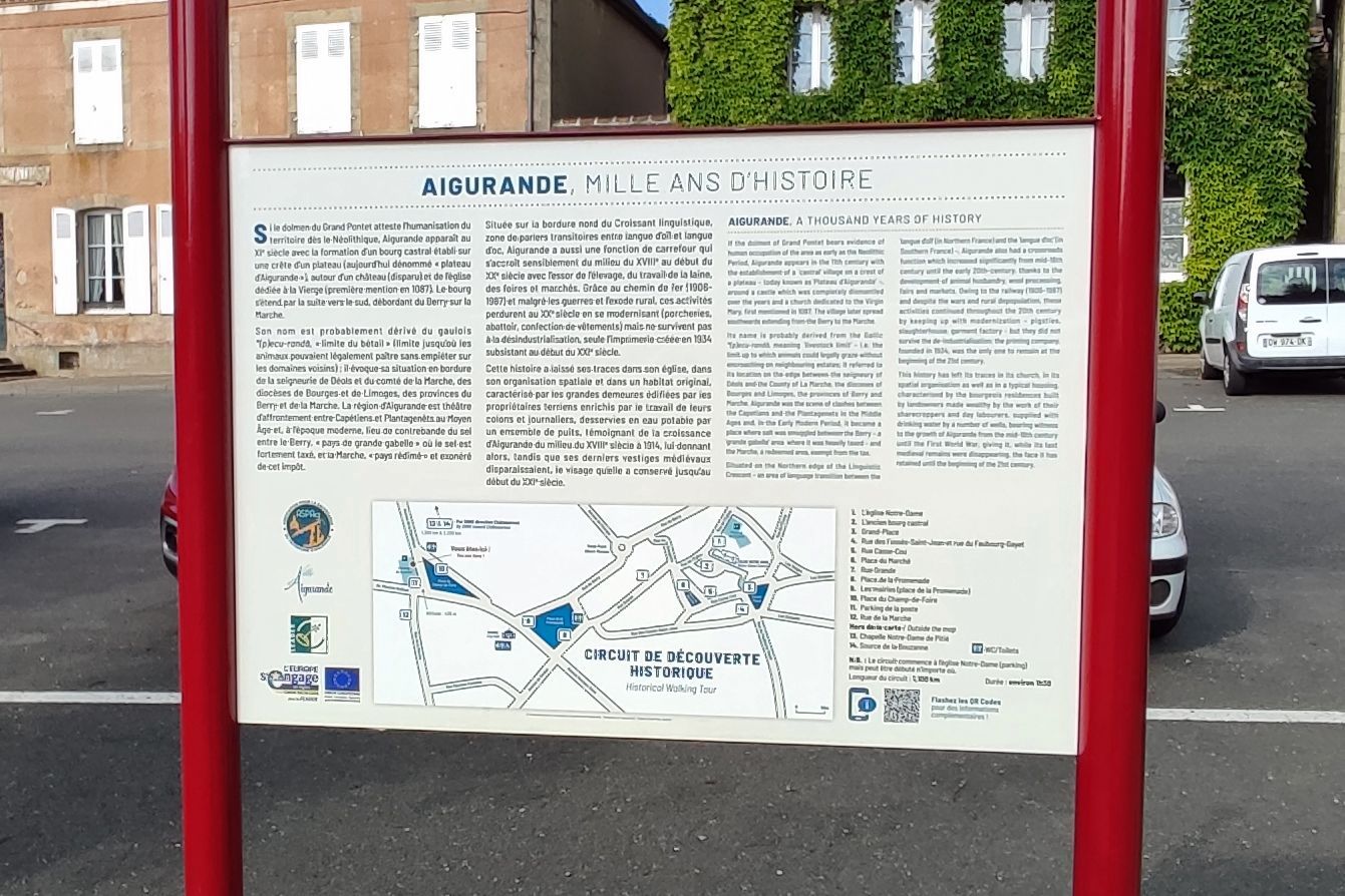 INAUGURATION DU CIRCUIT DE DECOUVERTE HISTORIQUE D’AIGURANDE